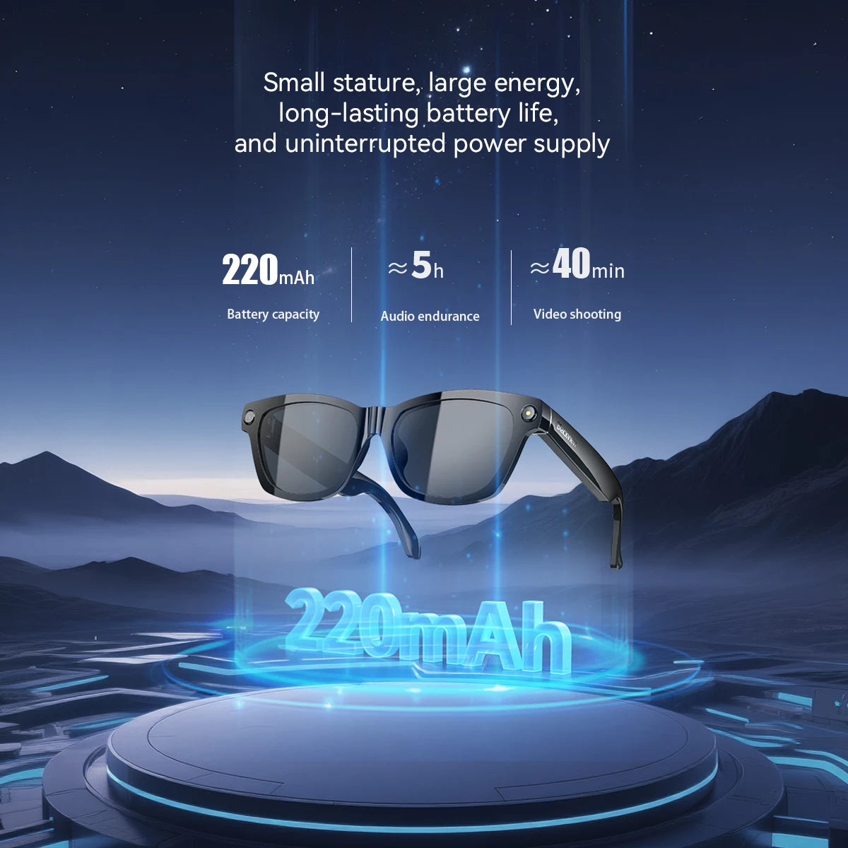Smart Glasses with HD Camera Bluetooth 5.4 Stereo Speakers BV100