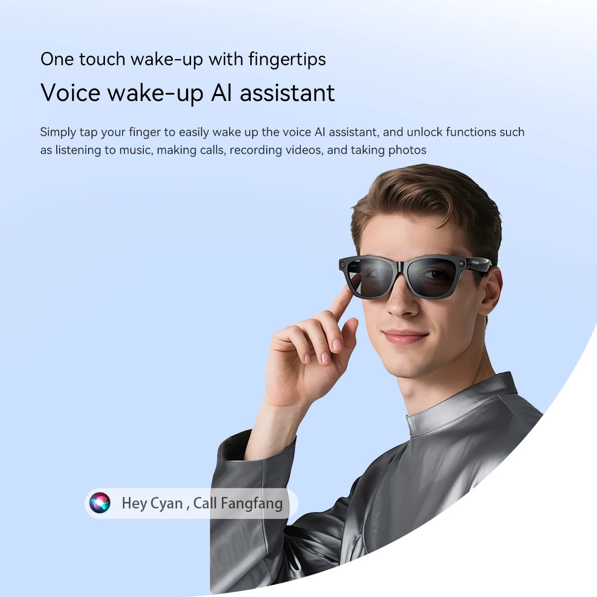Smart Glasses with HD Camera Bluetooth 5.4 Stereo Speakers BV100