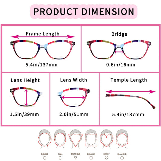 Cat Eye Reading Glasses Women Fashion Readers