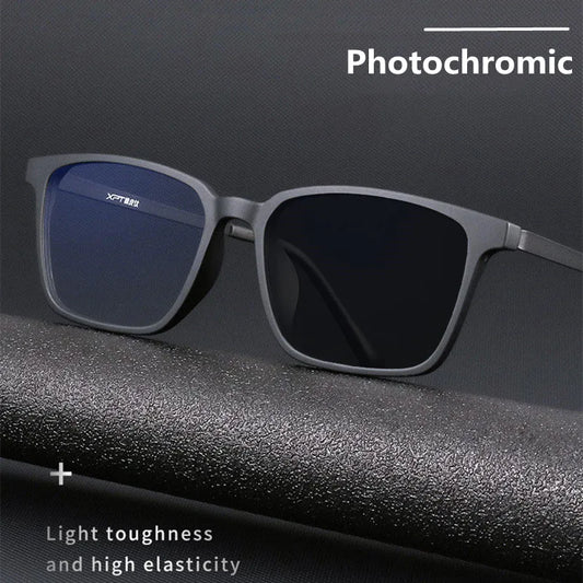 Ultralight Titanium Photochromic Reading Glasses – Anti Blue Light Presbyopia Eyewear