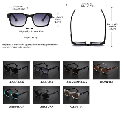Retro Punk Square Sunglasses 3PCS UV400