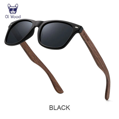Natural Wooden Polarized Sunglasses Men UV400