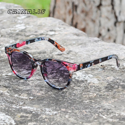 Retro Round Sunglasses Women UV400 Vintage