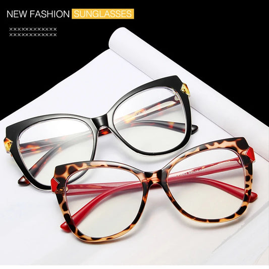 Oversized Cat Eye Blue Light Reading Glasses
