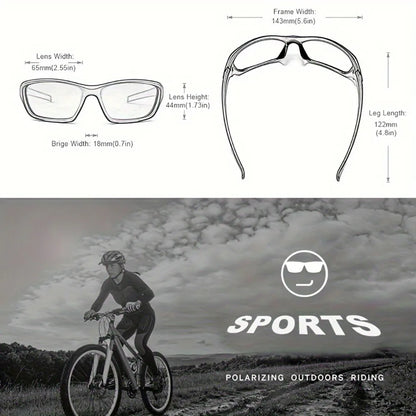 2PCS Polarized Sports Sunglasses for Cycling, Fishing & Hiking