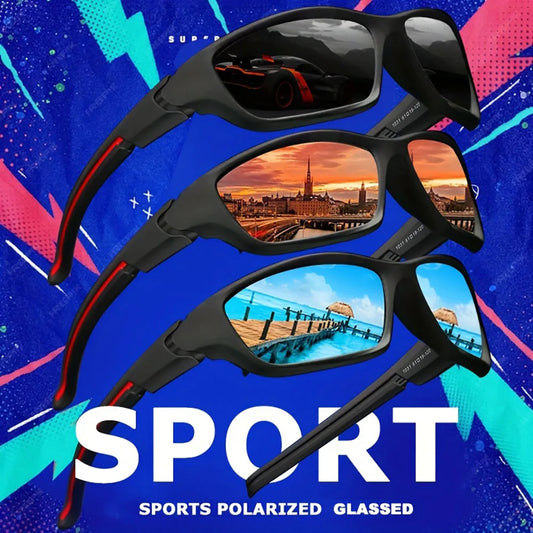 2PCS Polarized Sports Sunglasses for Cycling, Fishing & Hiking