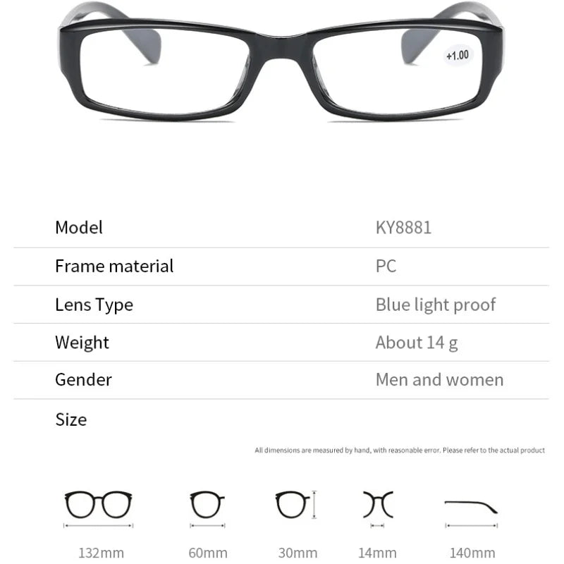 Classic Square Reading Glasses