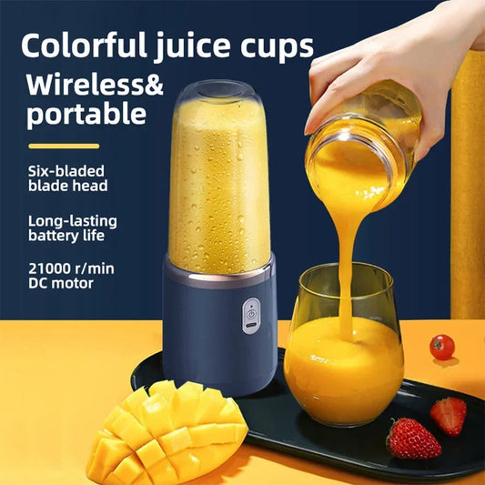 400ML Portable Electric Juicer Blender – Multifunction Fruit & Milkshake Mixer
