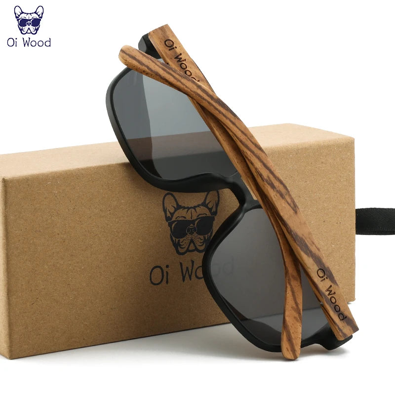Wooden Polarized Sunglasses for Men UV400