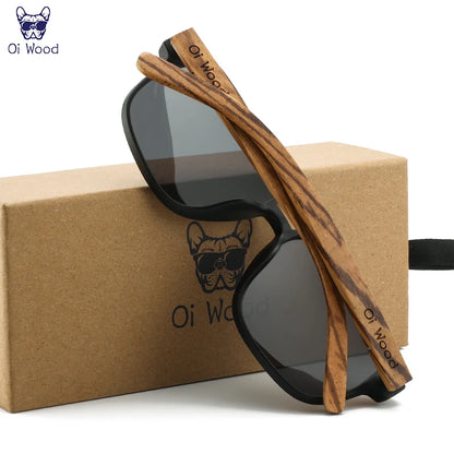 Wooden Polarized Sunglasses for Men UV400