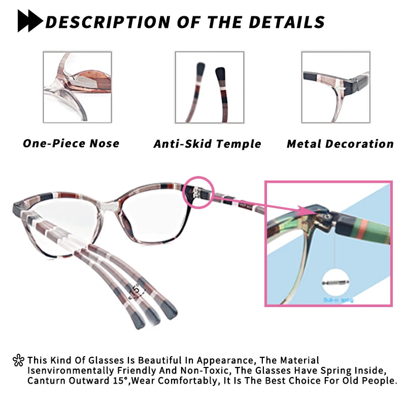 Cat Eye Reading Glasses Women Fashion Readers