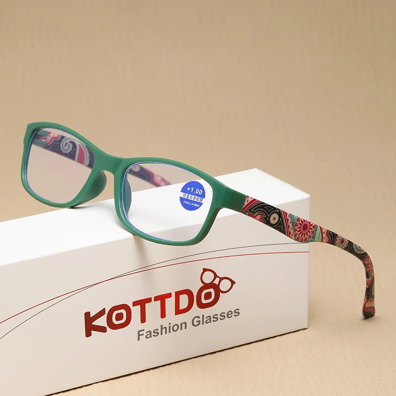 Square Blue Light Reading Glasses