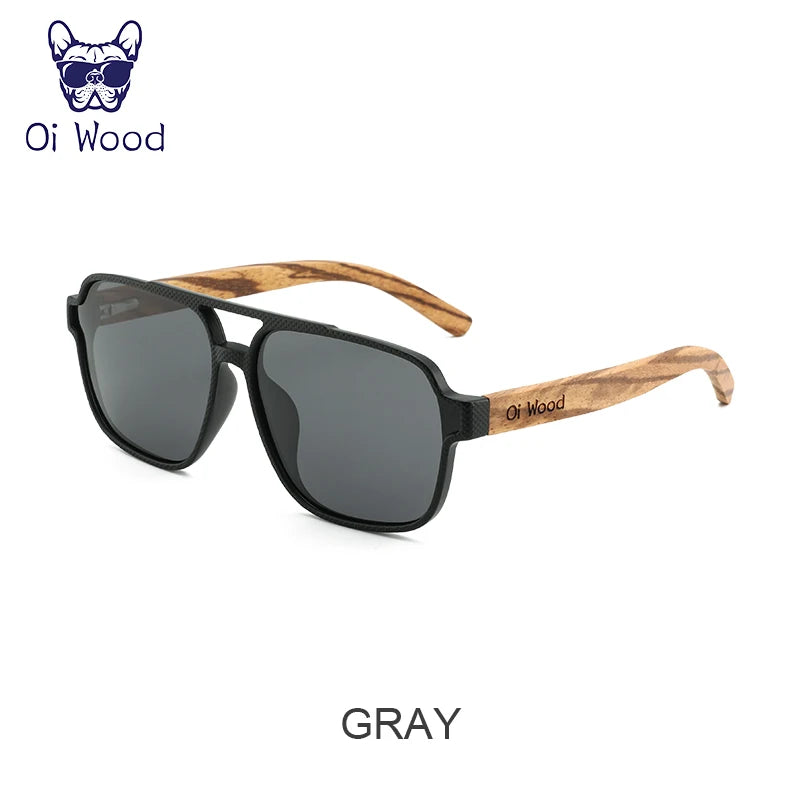 Wooden Polarized Sunglasses for Men UV400