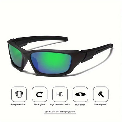 2PCS Polarized Sports Sunglasses for Cycling, Fishing & Hiking