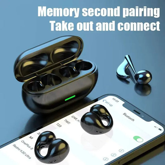 Bluetooth 5.3 Bone Conduction Headphones – Noise Canceling Sports & Gaming Earbuds