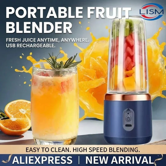 400ML Portable Electric Juicer Blender – Multifunction Fruit & Milkshake Mixer