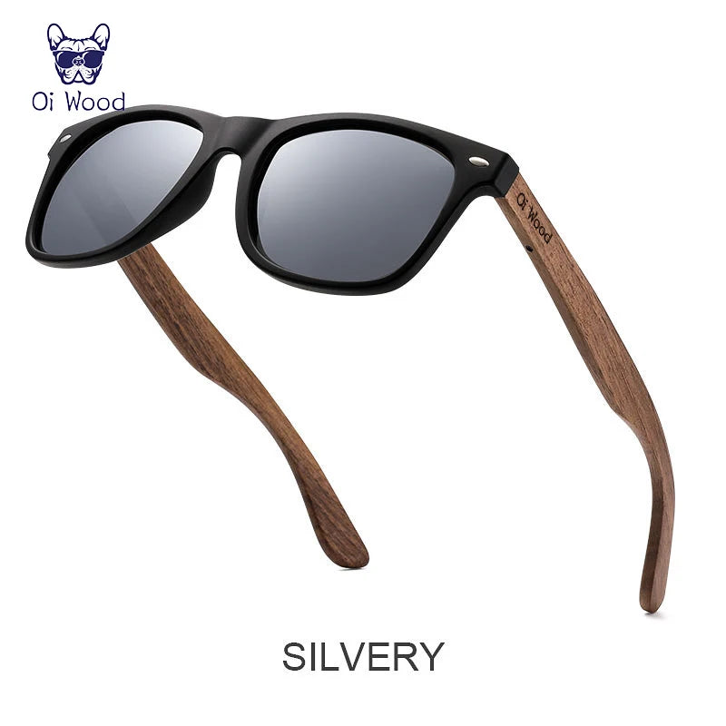 Natural Wooden Polarized Sunglasses Men UV400