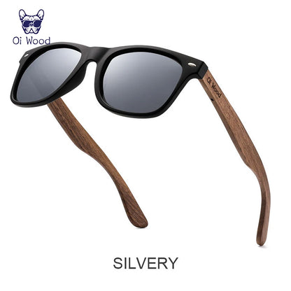 Natural Wooden Polarized Sunglasses Men UV400