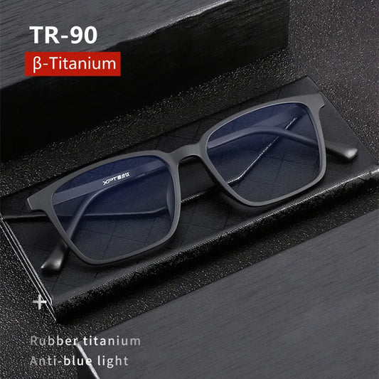 Ultralight Titanium Photochromic Reading Glasses – Anti Blue Light Presbyopia Eyewear