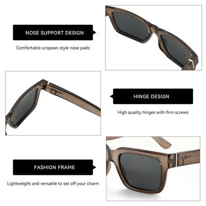 ZENOTTIC Retro Rectangle Polarized Sunglasses