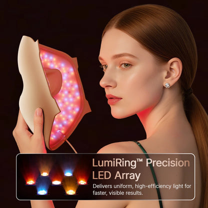 Hello Face M300 4D LED Therapy Mask – Anti-Aging & Acne Care Silicone Mask