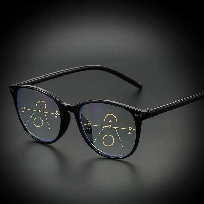 3-in-1 Progressive Multifocal Reading Glasses for Women +1.0 to +4.0