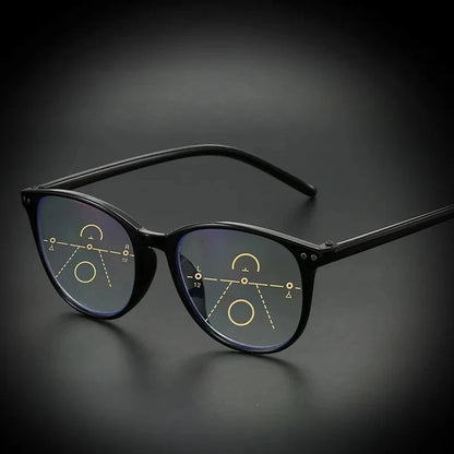 3-in-1 Progressive Multifocal Reading Glasses for Women +1.0 to +4.0