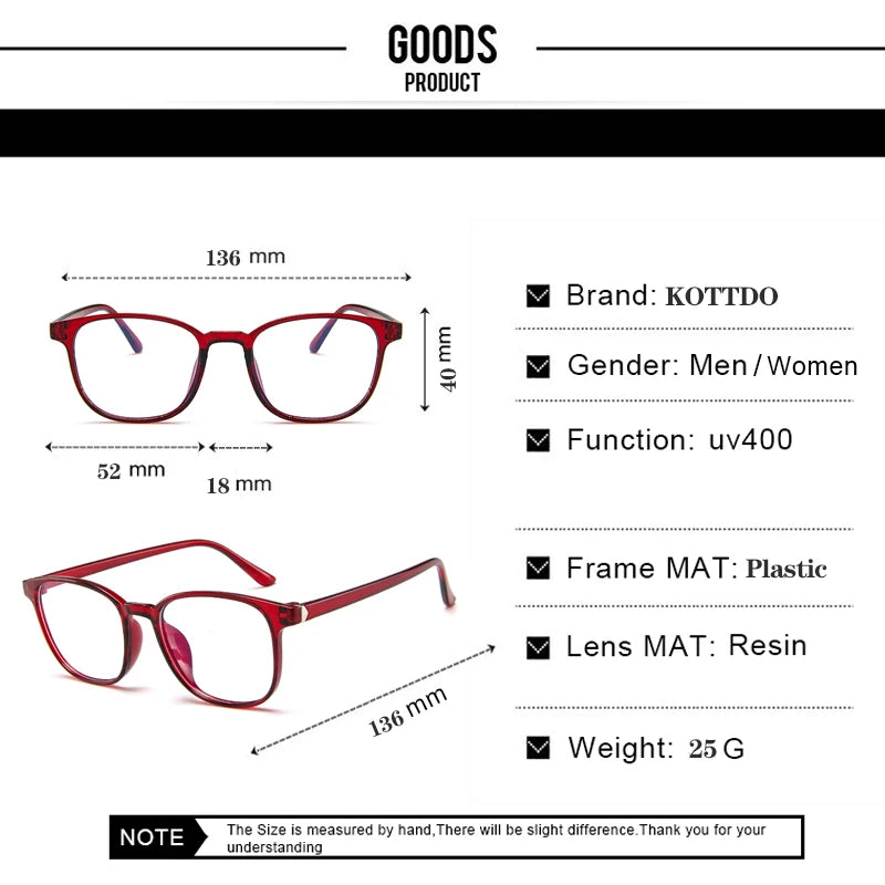 Fashion Blue Light Reading Glasses Unisex